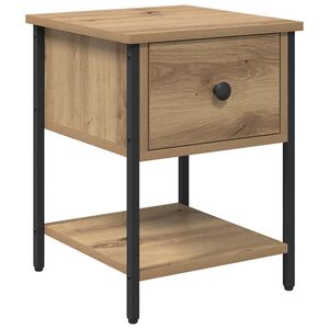 vidaXL Bedside Table Artisan Oak 34 x 35.5 x 45 cm Engineered Wood