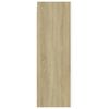 vidaXL TV Cabinet White and Sonoma Oak 30.5x30x90 cm Engineered Wood