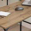 vidaXL Desk Artisan Oak 139 x 139 x 75 cm Engineered Wood