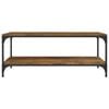 vidaXL Coffee Table Smoked Oak 80x50x40 cm Engineered Wood