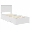 vidaXL Bed Frame with Headboard White 90 x 190 cm Engineered Wood
