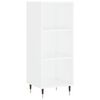 vidaXL Highboard White 34.5x34x180 cm Engineered Wood
