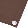 vidaXL Balcony Screen Brown 120x1000 cm 100% Polyester Oxford