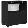 vidaXL Bathroom Cabinet Black 61 x 35 x 64 cm Engineered wood & Metal