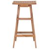 vidaXL Folding Bar Stools 4 pcs Solid Teak Wood