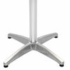 vidaXL Table Silver Aluminum and Plastic