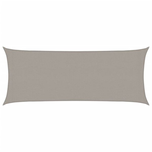 vidaXL Sunshade Sail 160 g/m&sup2; Rectangular Light Grey 2x4.5 m HDPE