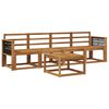 vidaXL Outdoor Sofa Set 4 pcs Natural Solid Acacia Wood