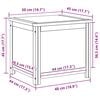 vidaXL Storage Box Natural 50 x 45 x 45 cm Engineered Wood and Oak