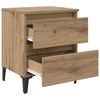 vidaXL Bedside Cabinet Artisan oak 40 x 35 x 50 cm Engineered wood