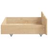 vidaXL Bed Frame without Mattress with 4 Drawers Solid Wood 200x200 cm