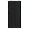 vidaXL Garden Planters 2 pcs Black 30x30x60 cm Poly Rattan