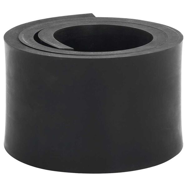 vidaXL Rubber Edge for Snow Plow Black 100x10x1 cm