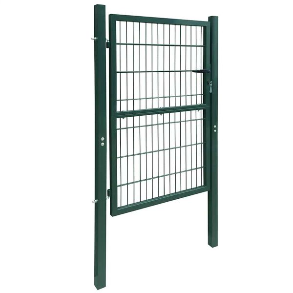 vidaXL 2D Fence Gate (Single) Green 100x140 cm