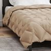 vidaXL Winter Duvet Taupe 220 x 135 cm Microfiber