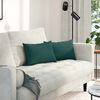 vidaXL Sofa Pillows 2 pcs Dark Green 50 x 30 cm Fabric