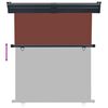 vidaXL Balcony Side Awning 145x250 cm Brown