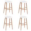vidaXL 5 Piece Bar Set White