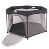 DERYAN Portable PlayPen 135x135x75 cm Black