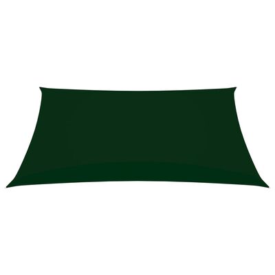 vidaXL Sunshade Sail Oxford Fabric Rectangular 3.5x5 m Dark Green