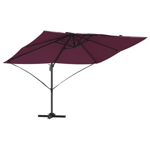 vidaXL Umbrella Bordeaux Red 351 x 250 x 260 cm