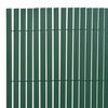 vidaXL Double-Sided Garden Fence PVC 90x300 cm Green