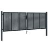 vidaXL Garden Gate Anthracite 300x75 cm Steel