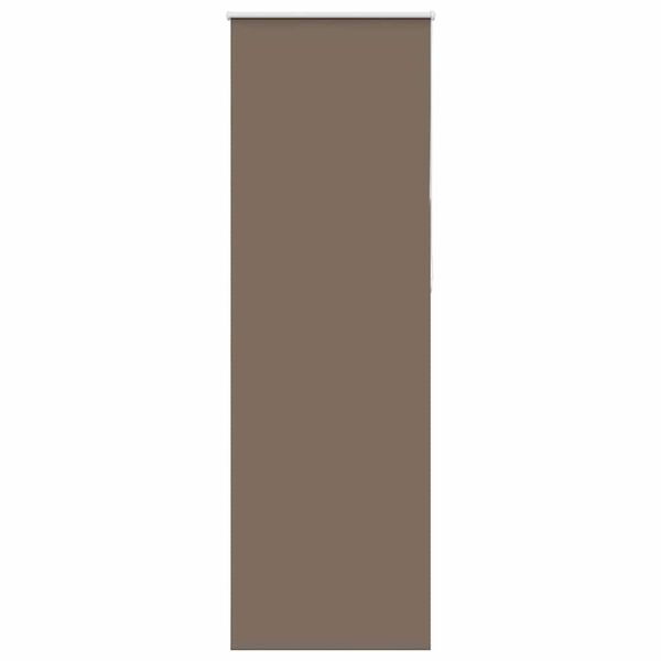 vidaXL Roller Blind Blackout Coffee 65x230 cm Fabric Width 60.7 cm Polyester