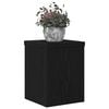 vidaXL Plant Stand 2 pcs Black Oak 15 x 15 x 20 cm Engineered Wood