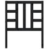 vidaXL Bed Headboard Black 81x4x100 cm Solid Wood Pine