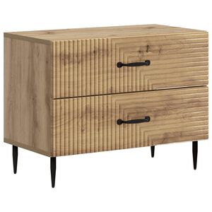 vidaXL Bedside Cabinet Artisan Oak 62 x 34.5 x 47.5 cm Engineered Wood