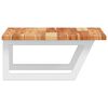 vidaXL Basin Shelf Wall Mounted Steel and Solid Wood Acacia