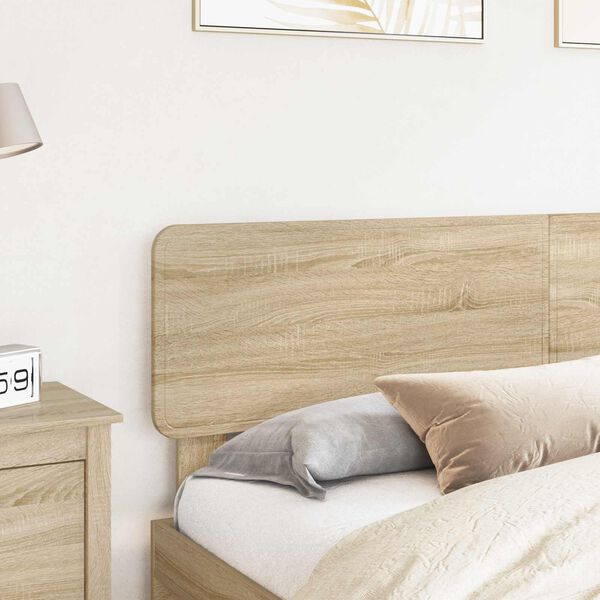 vidaXL Headboard Sonoma Oak 200 cm Engineered wood