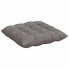 vidaXL Seat Cushions 2 pcs Taupe 40 x 40 x 6 cm Fabric