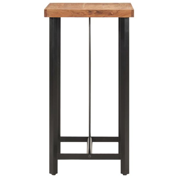 vidaXL Bar Table 55x55x107 cm Solid Wood Acacia and Iron
