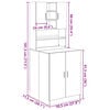 vidaXL Washing Machine Cabinets 2 pcs Sonoma Oak Engineered wood
