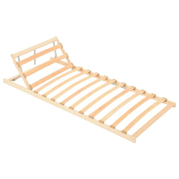 vidaXL Slatted Bed without Mattress Base Adjustable Head 90x200cm
