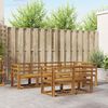 vidaXL Outdoor Sofa Set 7 pcs Natural Solid Acacia Wood