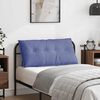 vidaXL Back Pillow Jeans Blue 100 x 19 x 50 cm Fabric