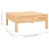 vidaXL 13 Piece Garden Lounge Set Solid Wood Pine