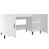 vidaXL Desk White 140x50x75 cm Engineered Wood