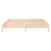 vidaXL LED Bed Frame without Mattress 160x200 cm Solid Wood