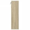 vidaXL Vitrine Cabinet Sonoma Oak 100x15x58 cm Engineered Wood