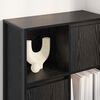 vidaXL Book Cabinet Black Oak 68 x 30 x 108.5 cm Engineered Wood