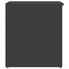 vidaXL Storage Chest High Gloss Grey 84x42x46 cm Engineered Wood