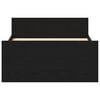 vidaXL Bed Frame without Mattress Black Oak 90x190 cm Engineered Wood