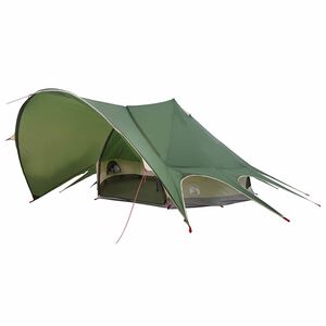 vidaXL Teepee Tent 7-Person Green and Grey 600 x 600 x 347 cm