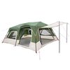 vidaXL Instant Tent Green 10-Person 185T Polyester with PU Coating