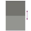 vidaXL Roller Blind Blackout Grey 160x230 cm Fabric Width 156.6 cm Polyester