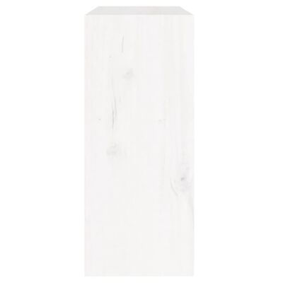 vidaXL Book Cabinet/Room Divider White 60x30x71.5 cm Solid Wood Pine